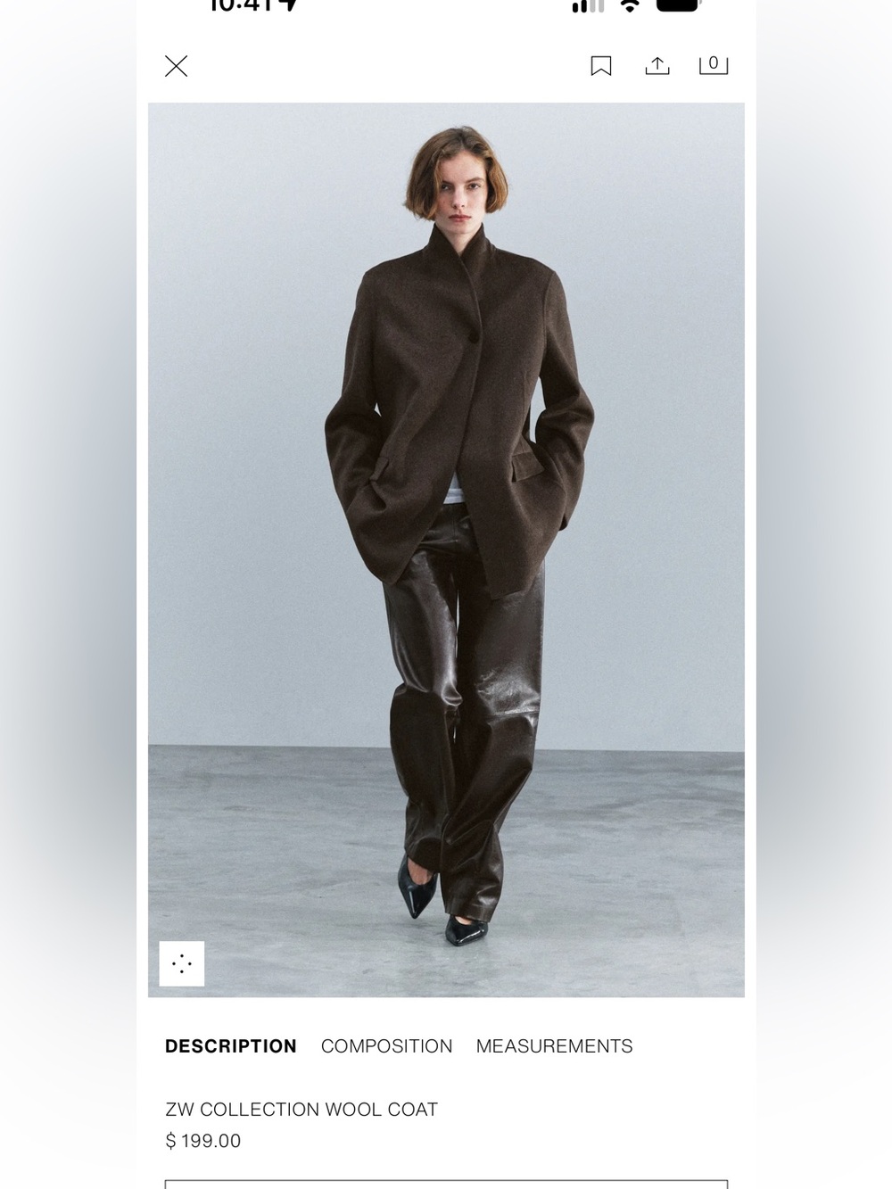 Current season Brown wool blazer like new